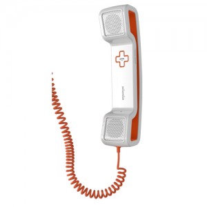 Combin&eacute; filaire Swissvoice ePure orange et blanc