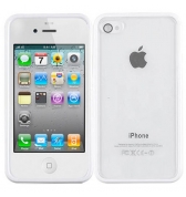 Bumper transparent avec Vitre Avant et Arriere pour iPhone 4/4S