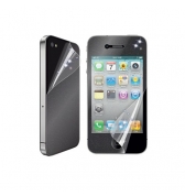 Set 2 films protecteurs ecran transparents pailletes avant arriere iPhone 4 et 4S