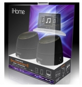 IHOME iHM79 Mini haut-parleurs rechargeables avec batteries - Black