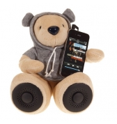 Ours en peluche George Bluestork avec HP (jack3.5mm) Funk