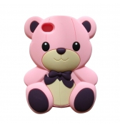 Coque ourson silicone rose pour iPhone 4/4S