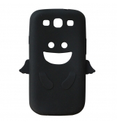Coque silicone ange noir Samsung Galaxy S3 / I9300