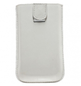 Etui de protection en cuir blanc pouch up iPhone 3g 3gs modelabs