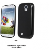 Coque minigel noire screen care Samsung Galaxy S3 i9300
