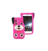 Coque en silicone rose noir pour Wiko Cink Slim