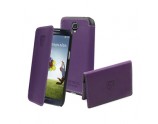 Pack porte carte et slim folio violet pour Samsung Galaxy S4 I9500