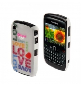 Coque Doodle Muvit motif LOVE pour BlackBerry Curve 8520 + 1 film offert