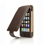 Cygnett Etui cuir marron rabat lavish iphone 3g 3gs