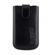 Bugatti etui cuir noir lisse iPhone 3G/3GS & 4/4S