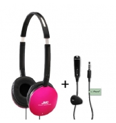 Casque stereo JVC rose avec adaptateur pour iPhone 3g 3gs et iPhone 4