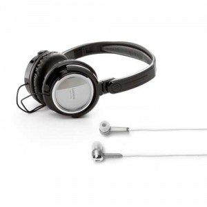 Casque et ecouteurs intra auriculaires assortis Lenco couleur argent Casque et ecouteurs intra auriculaires assortis Lenco couleur argent