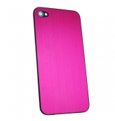 Vitre arriere metal brosse rose avec tournevis pour iPhone 4S