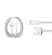 Griffin c&acirc;ble USB blanc 3 metres vers Apple Dock Connector pour votre iPad, iPhone ou iPod