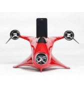Dock enceinte X1 vaisseau spatial rouge et noir pour iPhone 3G/3GS iPhone 4/4S  iPod MP3
