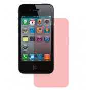 Film protecteur ecran transparent rose iPhone 4/4S
