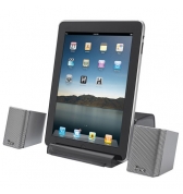 Enceinte Bluetooth avec micro et batterie integree iHome iDM15 pour iPad smartphone tablettes