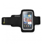 Housse brassard noir Muvit ultra fine XL pour Galaxy SII