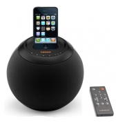 Lenco Speakerball noir - Dock station d'accueil 2.1 haute fidélité pour iPod iPhone