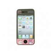 Film protège écran Hello Kitty motif lapins pour iPhone 4 / 4S