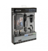 Pack accessoires Dexim 7 en 1 noir pour iPhone 3G / 3GS 4 / 4S