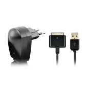 Chargeur secteur & c&acirc;ble de charge et synchronisation noir Dexim pour iPhone / iPod / iPad
