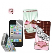 Kit protection et déco Softy pour iPhone 4/4S