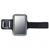 Brassard noir bande banche pour smartphone