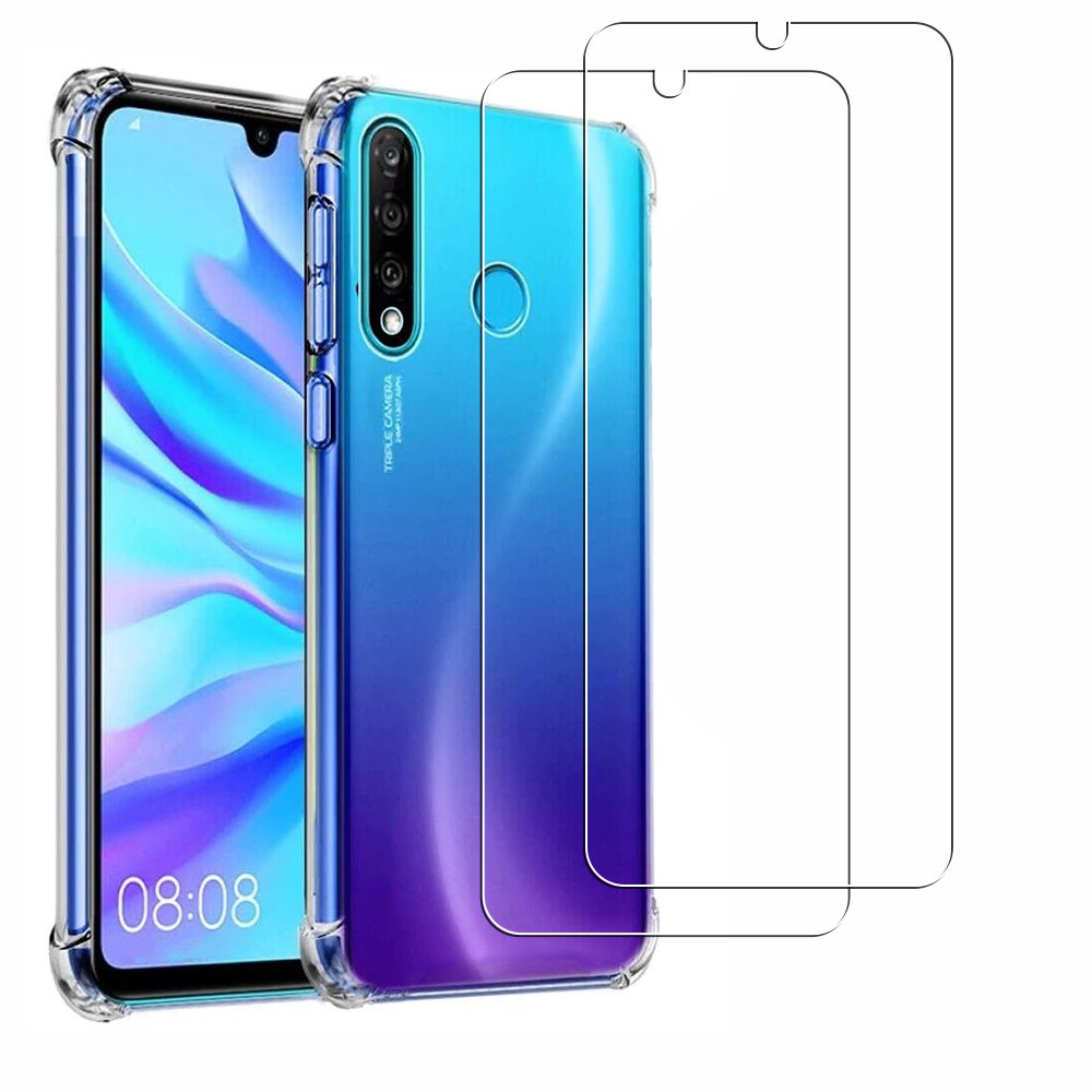 -2â¬60 sur Coque pour Huawei P30 Lite/ P30 Lite Xl antichoc transparente + 2 vitres [Evetane huawei p30 coque transparente