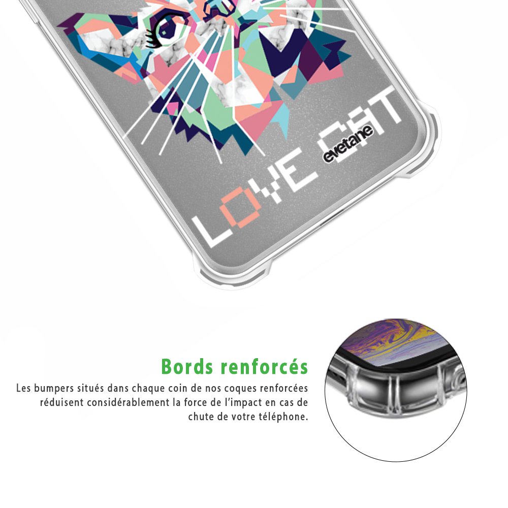 Sur Coque Oppo Find X Lite Silicone Antichocs Solides Coins