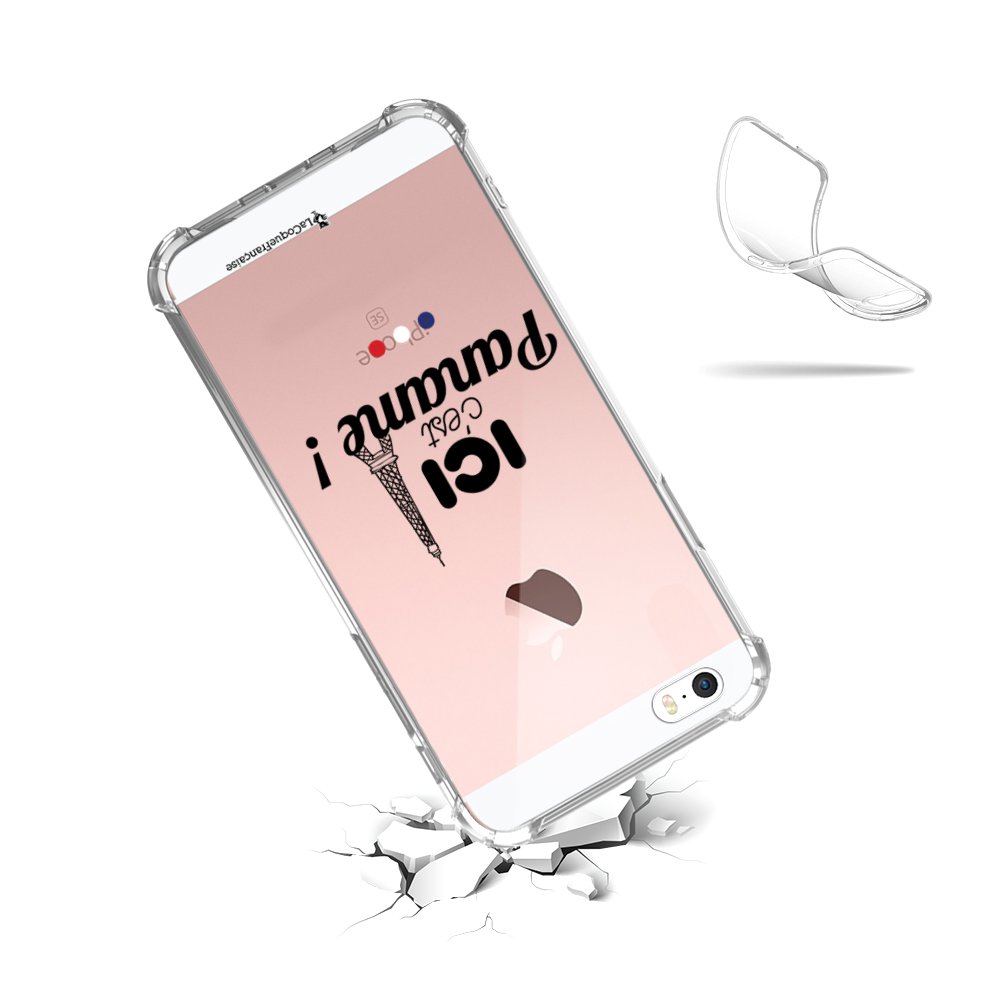 Coque Iphone Transparente Qui Ne Jaunit Pas -4€98 sur Coque pour iPhone 5/5S/SE anti-choc souple avec angles